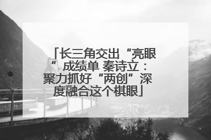 长三角交出“亮眼”成绩单 秦诗立：聚力抓好“两创”深度融合这个棋眼