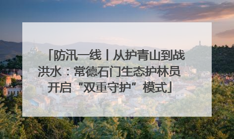 防汛一线丨从护青山到战洪水：常德石门生态护林员开启“双重守护”模式