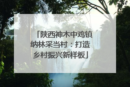 陕西神木中鸡镇纳林采当村：打造乡村振兴新样板