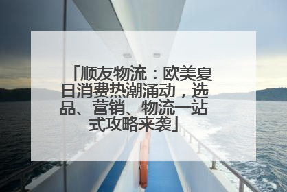 顺友物流：欧美夏日消费热潮涌动，选品、营销、物流一站式攻略来袭