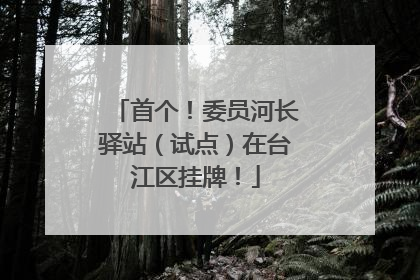 首个！委员河长驿站（试点）在台江区挂牌！