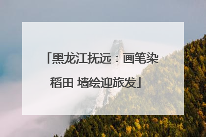 黑龙江抚远：画笔染稻田 墙绘迎旅发