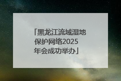 黑龙江流域湿地保护网络2025年会成功举办