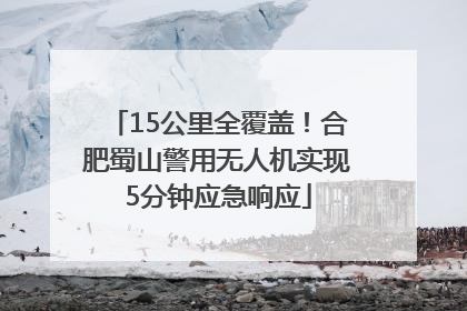 15公里全覆盖！合肥蜀山警用无人机实现5分钟应急响应