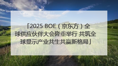 2025 BOE（京东方）全球供应伙伴大会隆重举行 共筑全球显示产业共生共赢新格局