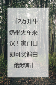 2万升牛奶坐火车来汉！家门口即可买遍白俄罗斯
