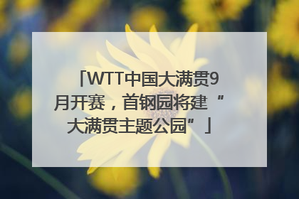 WTT中国大满贯9月开赛，首钢园将建“大满贯主题公园”